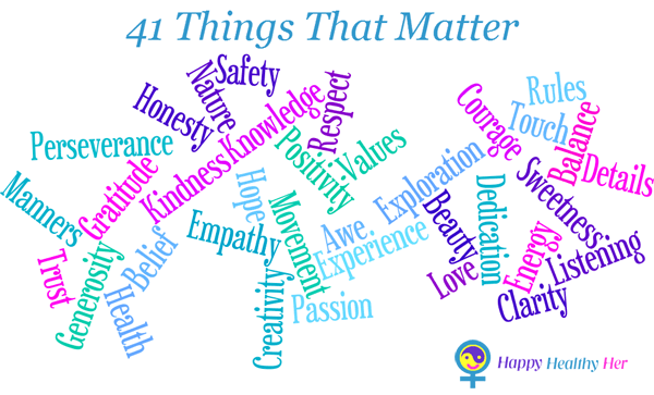41 Things That Matter