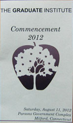 The Graduate Institute Commencement 2012