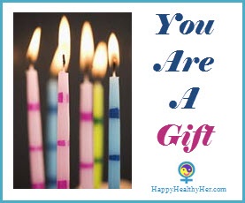 You Are a Gift, birthday candles